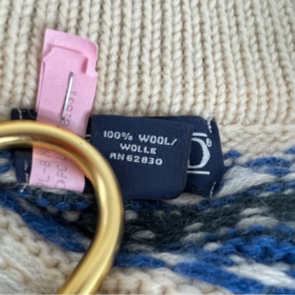 Vintage Womens Lands Full Zip Sweater Jacket 100% Nordic Wool Size Small - Picture 10 of 10